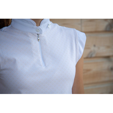 Polo de competição Pénélope Seville Areia Amarelo