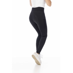Pull-on Equithème Flora com fundo de silicone Preto Pull-on Equithème Flora com fundo de silicone Preto