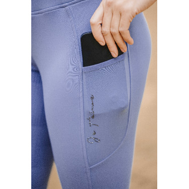 Pull-on Equithème Flora com fundo de silicone Violeta