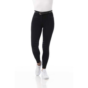 Calça Equithème Safir Preto / azul