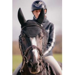 Touca para cavalos Pénélope Soundless Strass Preto