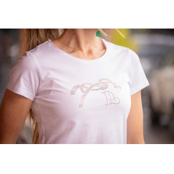 T-shirt Pénélope Iconic Strass Branco