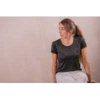Camiseta Tecty Pénélope de mangas curtas Cinzento Camiseta Tecty Pénélope de mangas curtas Cinzento