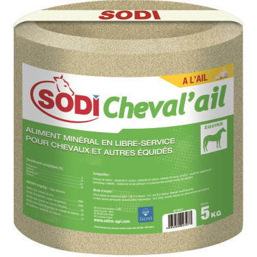 Bloco de lamber Sodi Cheval'Alho