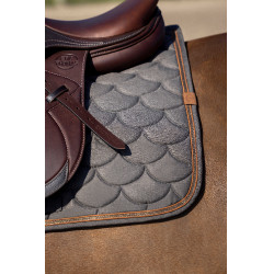 Almofada de sela Equithème Khadi Castanho Almofada de sela Equithème Khadi Castanho