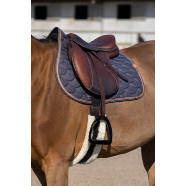 Almofada de sela Equithème Khadi Cinza escuro Cinzento