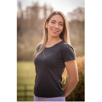 Camiseta Pénélope Techty de mangas curtas Cinzento