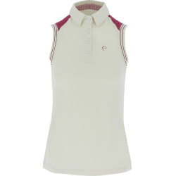 Polo piqué sem mangas Equithème feminino Polo piqué sem mangas Equithème feminino