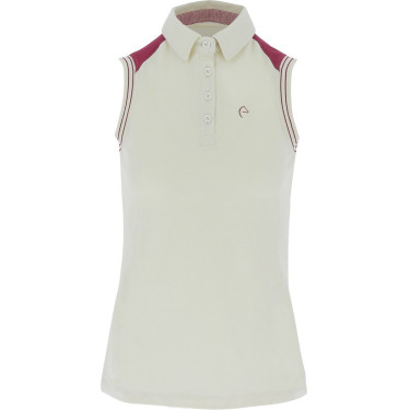 Polo piqué sem mangas Equithème feminino Polo piqué sem mangas Equithème feminino