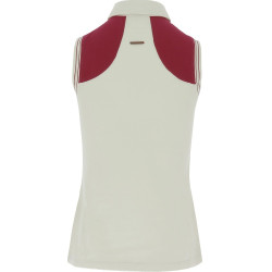 Polo piqué sem mangas Equithème feminino Polo piqué sem mangas Equithème feminino