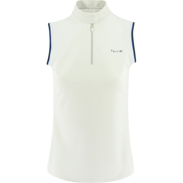 Polo de competição Equit'M sem mangas feminino Polo de competição Equit'M sem mangas feminino