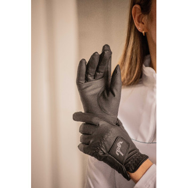 Luvas de equitação Pénélope Lyoni Preto Luvas de equitação Pénélope Lyoni Preto