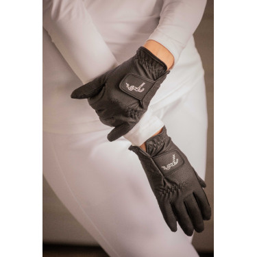Luvas de equitação Pénélope Lyoni Preto Luvas de equitação Pénélope Lyoni Preto