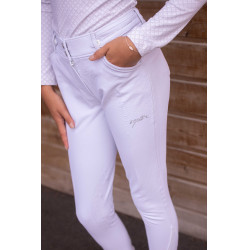 Calça de equitação Elegância Pénélope Branco