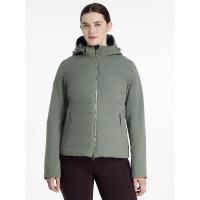 Casaco Híbrido Impermeável LeMieux Brooke feminino Alecrim Verde Casaco Híbrido Impermeável LeMieux Brooke feminino Alecrim Verde