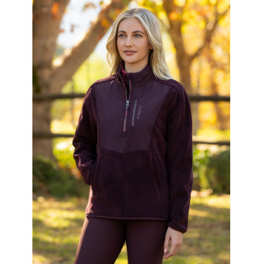 Casaco polar híbrido LeMieux Clara Ameixa escura Violeta Casaco polar híbrido LeMieux Clara Ameixa escura Violeta