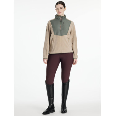 Casaco polar híbrido LeMieux Clara Alecrim Verde