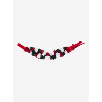 Cinto de Natal Hobby Horse LeMieux com flores Vermelho Cinto de Natal Hobby Horse LeMieux com flores Vermelho