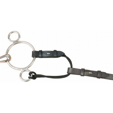 Alianças de pelham couro e corda T de T Preto