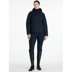 Casaco acolchoado com capuz LeMieux Tilly feminino Marinho Azul-marinho