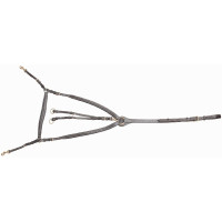 Peitoral reforçado com ponte T de T Havana escuro Castanho Peitoral reforçado com ponte T de T Havana escuro Castanho