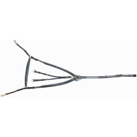 Peitoral reforçado com ponte T de T Havana escuro Castanho Peitoral reforçado com ponte T de T Havana escuro Castanho