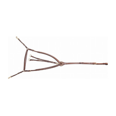 Peitoral reforçado com ponte T de T Tabaco Castanho Peitoral reforçado com ponte T de T Tabaco Castanho