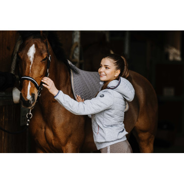 Casaco Softshell Equithème Mona Cinza mesclado Cinzento