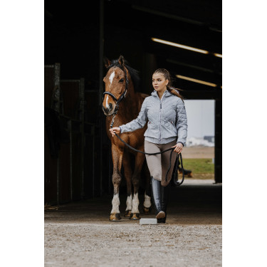 Casaco Softshell Equithème Mona Cinza mesclado Cinzento