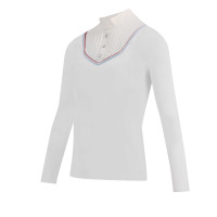 Polo Equithème Cabourg lange mouwen Branco Polo Equithème Cabourg lange mouwen Branco