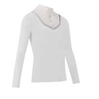 Polo Equithème Cabourg lange mouwen Branco Polo Equithème Cabourg lange mouwen Branco