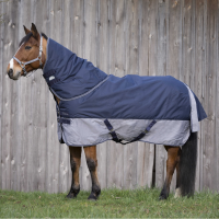 Capa Equithème Tyrex 600 D 150G Marinho / cinza Azul