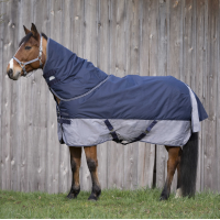 Cobertura Equithème Tyrex 600 D 300g Marinho / cinza Azul Cobertura Equithème Tyrex 600 D 300g Marinho / cinza Azul