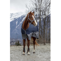 Cobertura Equithème Tyrex 600 D 300g Marinho / cinza Azul