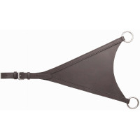 Forquilha de martingala completa em couro T de T Havana escuro Castanho