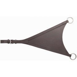 Forquilha de martingala completa em couro T de T Havana escuro Castanho