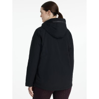 Anorak impermeável LeMieux Phoebe feminino com meia abertura de zíper Preto Anorak impermeável LeMieux Phoebe feminino com meia abertura de zíper Preto