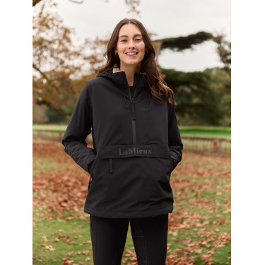 Anorak impermeável LeMieux Phoebe feminino com meia abertura de zíper Anorak impermeável LeMieux Phoebe feminino com meia abertura de zíper