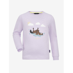 Camisola de manga comprida Mini LeMieux Poppy Lilás Violeta Camisola de manga comprida Mini LeMieux Poppy Lilás Violeta