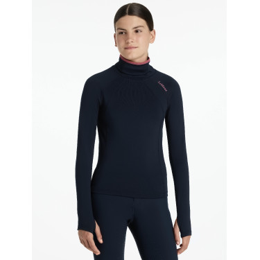 Camisola interior Young Rider LeMieux Savannah de gola alta Marinho Azul-marinho