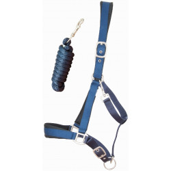 Caveira acetinada forrada com corda redonda T de T Azul-marinho Caveira acetinada forrada com corda redonda T de T Azul-marinho