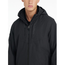 Casaco de equitação impermeável masculino LeMieux Team Preto Casaco de equitação impermeável masculino LeMieux Team Preto