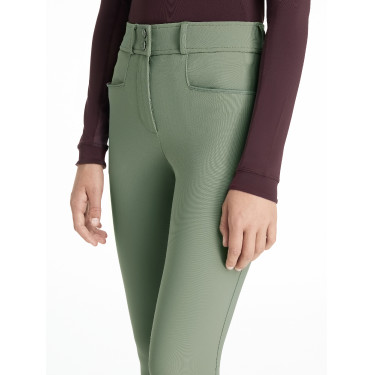 Calças de equitação com fundo de silicone Young Rider LeMieux Izzy Alecrim Verde