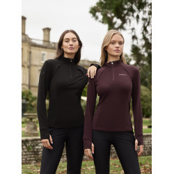 Polar com gola de fecho LeMieux Frances mulher Preto Polar com gola de fecho LeMieux Frances mulher Preto