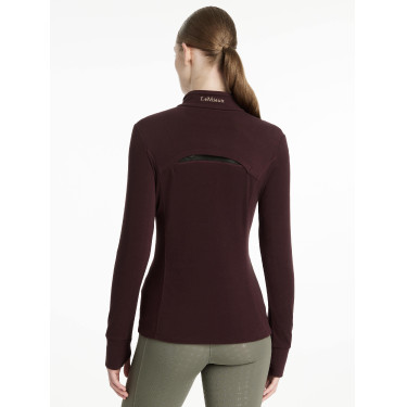 Polar com gola de fecho LeMieux Frances mulher Ameixa escura Violeta