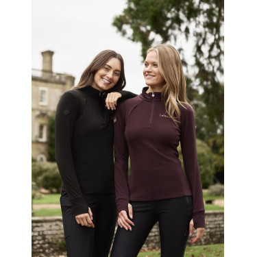 Polar com gola de fecho LeMieux Frances mulher Ameixa escura Violeta