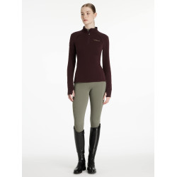 Polar com gola de fecho LeMieux Frances mulher Ameixa escura Violeta