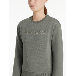 Sweatshirt com gola redonda Young Rider LeMieux Carmen Alecrim Verde Sweatshirt com gola redonda Young Rider LeMieux Carmen Alecrim Verde