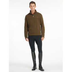 Sweat com fecho de correr LeMieux para homem Alpino Castanho Sweat com fecho de correr LeMieux para homem Alpino Castanho