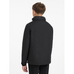 Casaco de equitação impermeável Team Young Rider para rapaz preto Preto